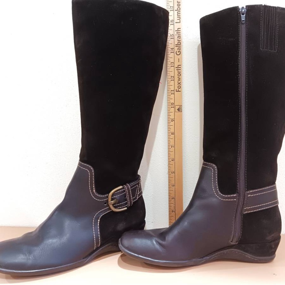 Fudge colored tall boots